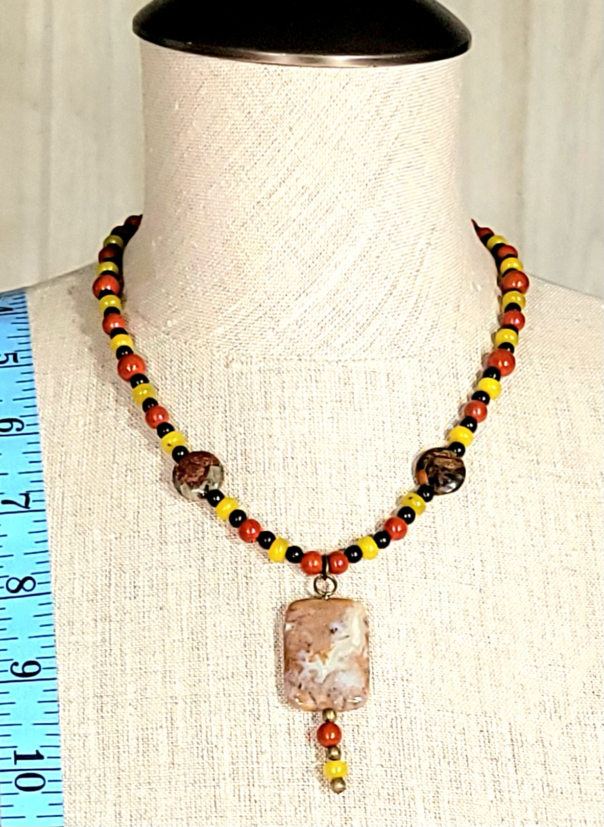 Ocean Jasper Drop Bead: Australian Opal, Olive Opal, Red Jasper & Unakite