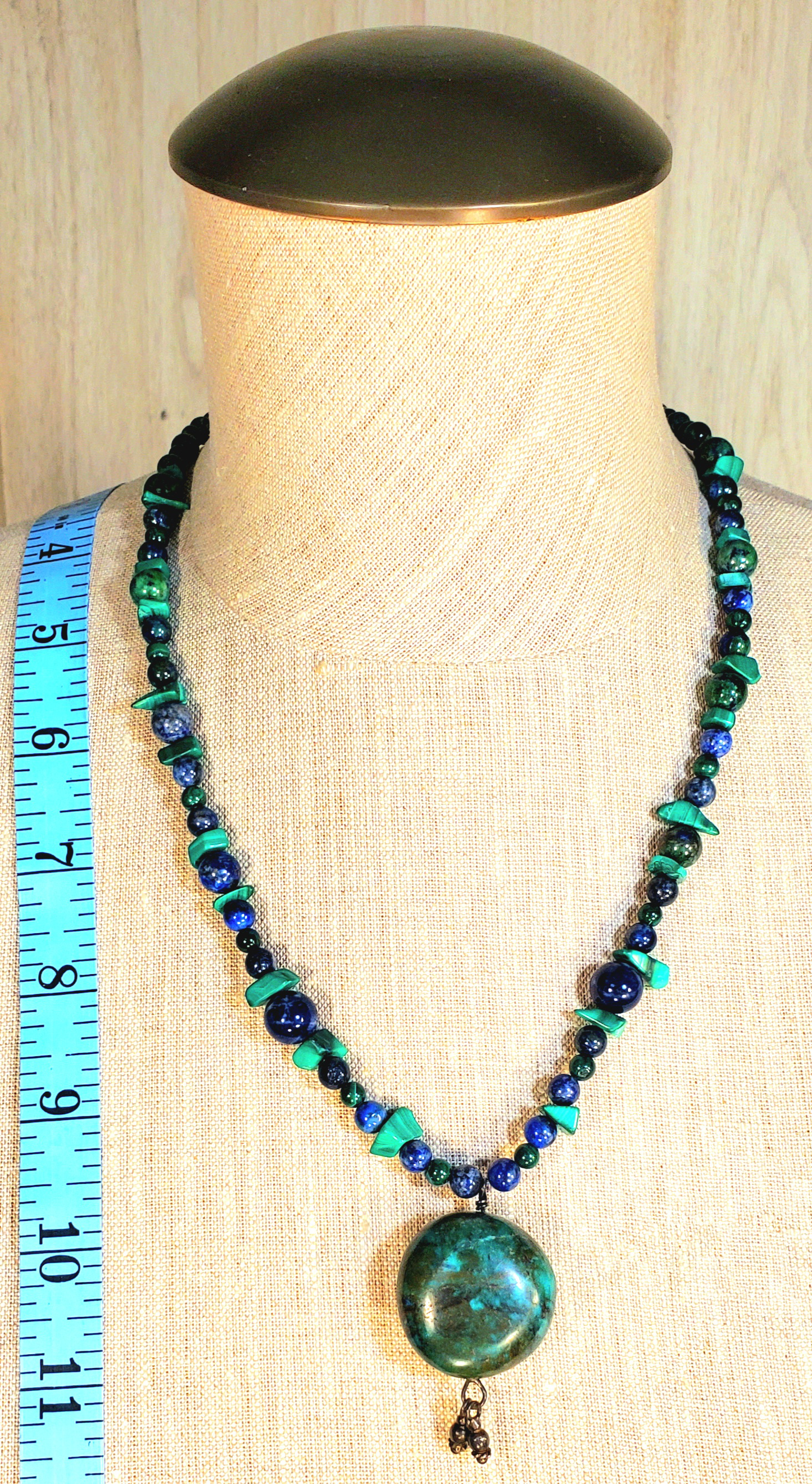 Malachite Drop Bead: Azurite, Sodalite & Malachite