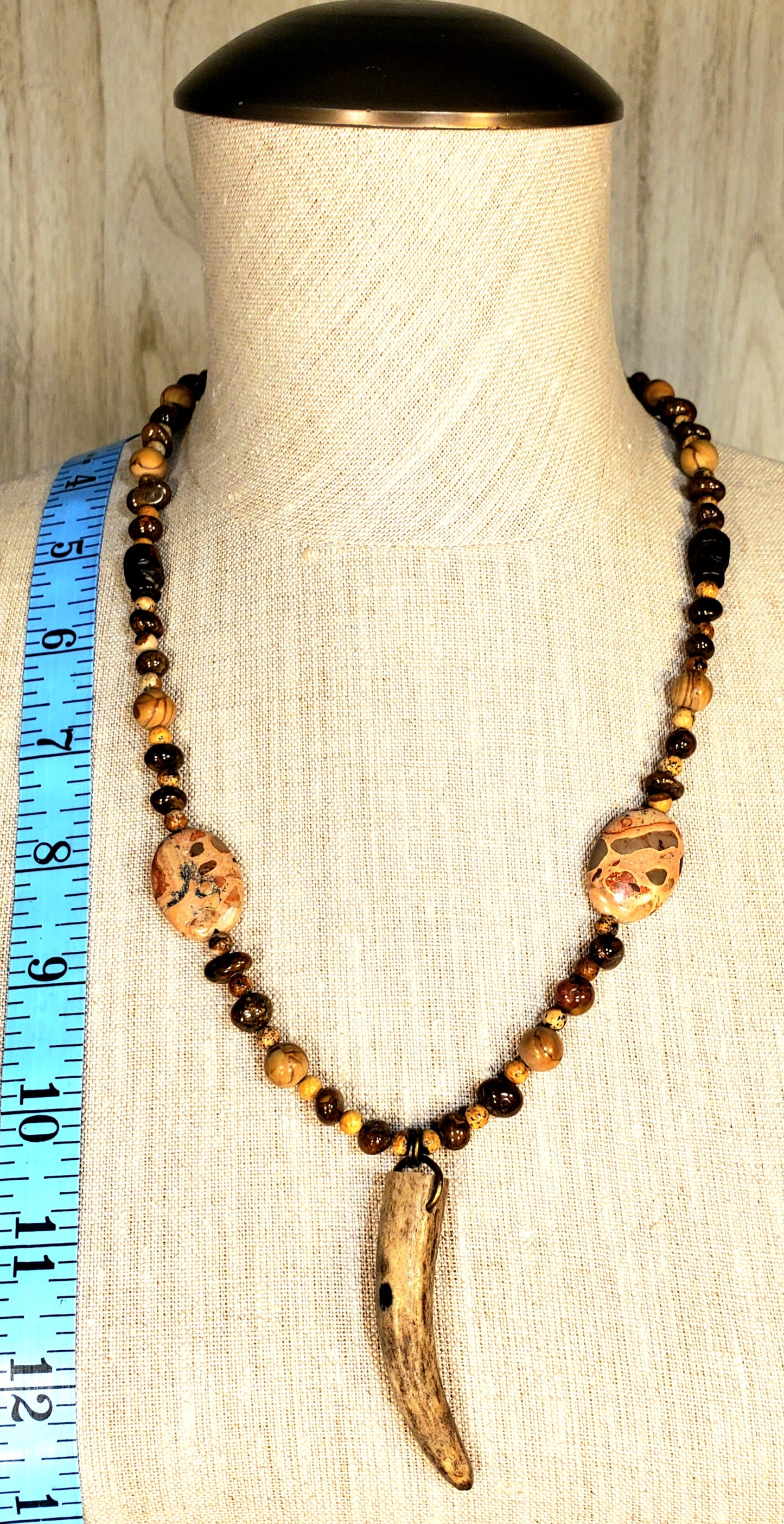 Antler Point: Safari Jasper, Desert Jasper, Painted Jasper, Fire Agate & Bone