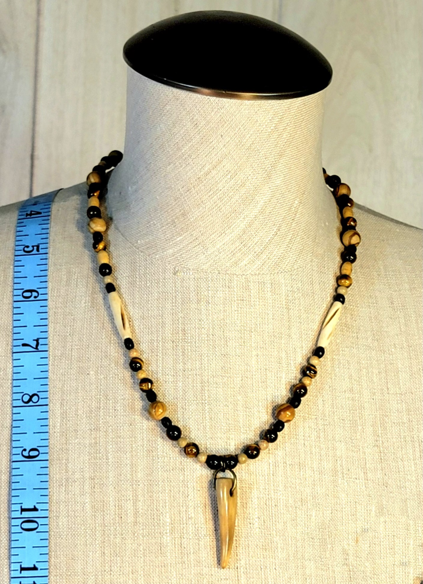 2 Antler Point Necklaces. Sold as a pair.
