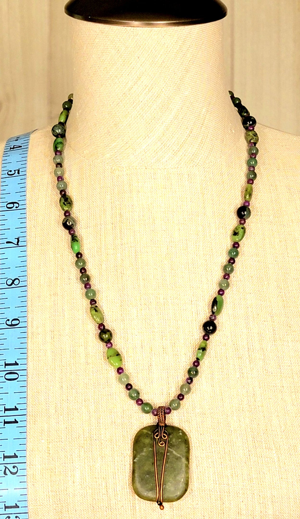 Jade Drop Bead: Aventurine, Chrysoprase, Sugilite & Kambaba Jasper