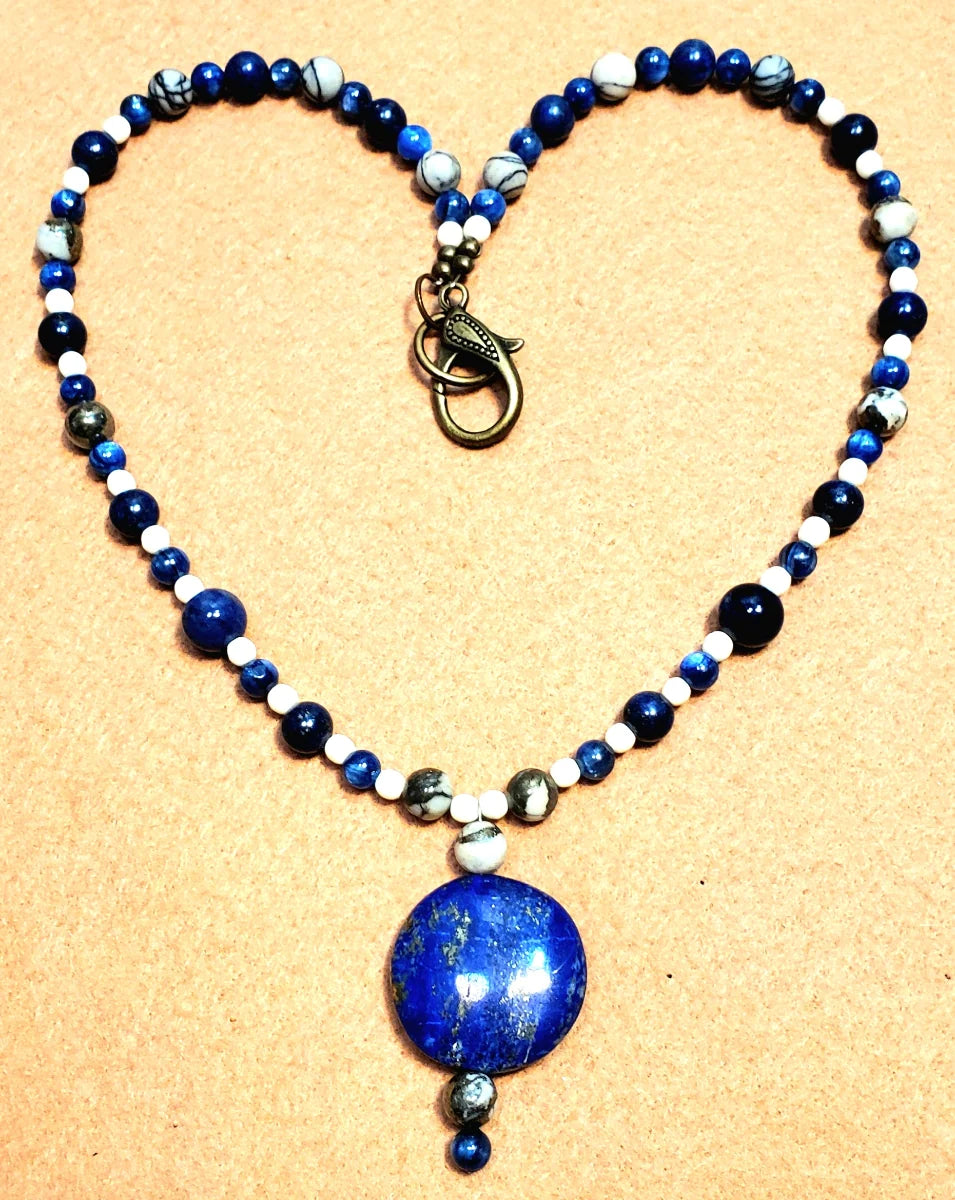 Lapis Drop Bead: Sold as a pair.
