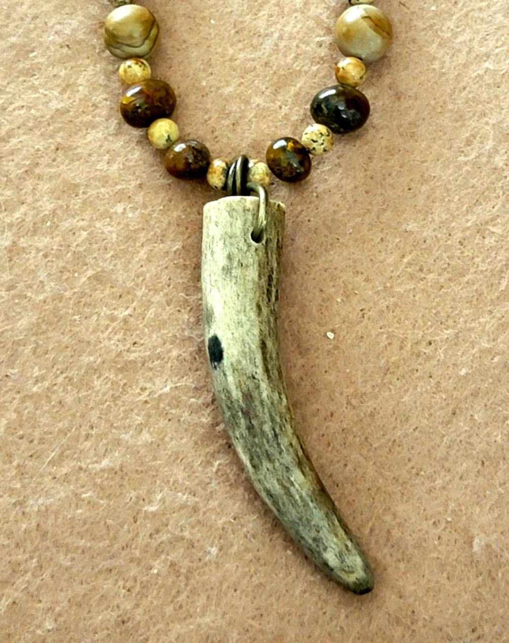 Antler Point: Safari Jasper, Desert Jasper, Painted Jasper, Fire Agate & Bone