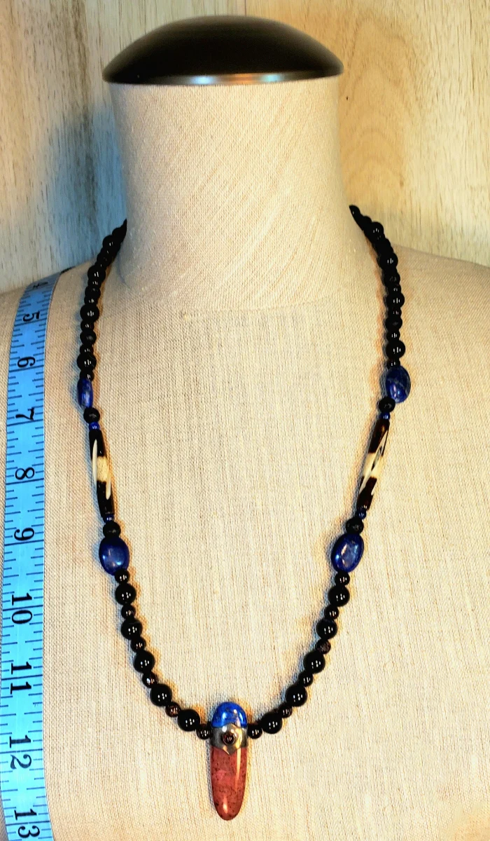 Rhodonite & Lapis: Sold as a pair.