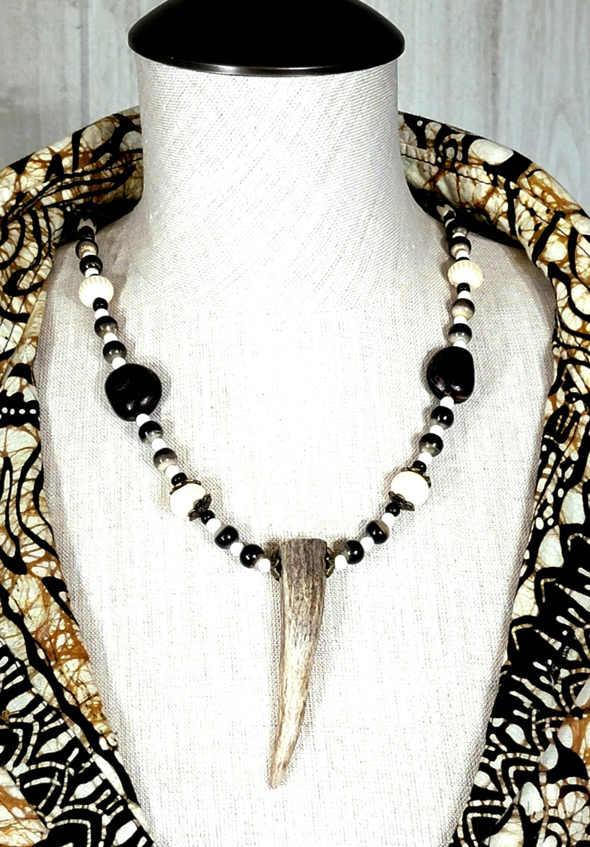 Antler Point: Ox Horn, Kukui Nut, Bone & Nut