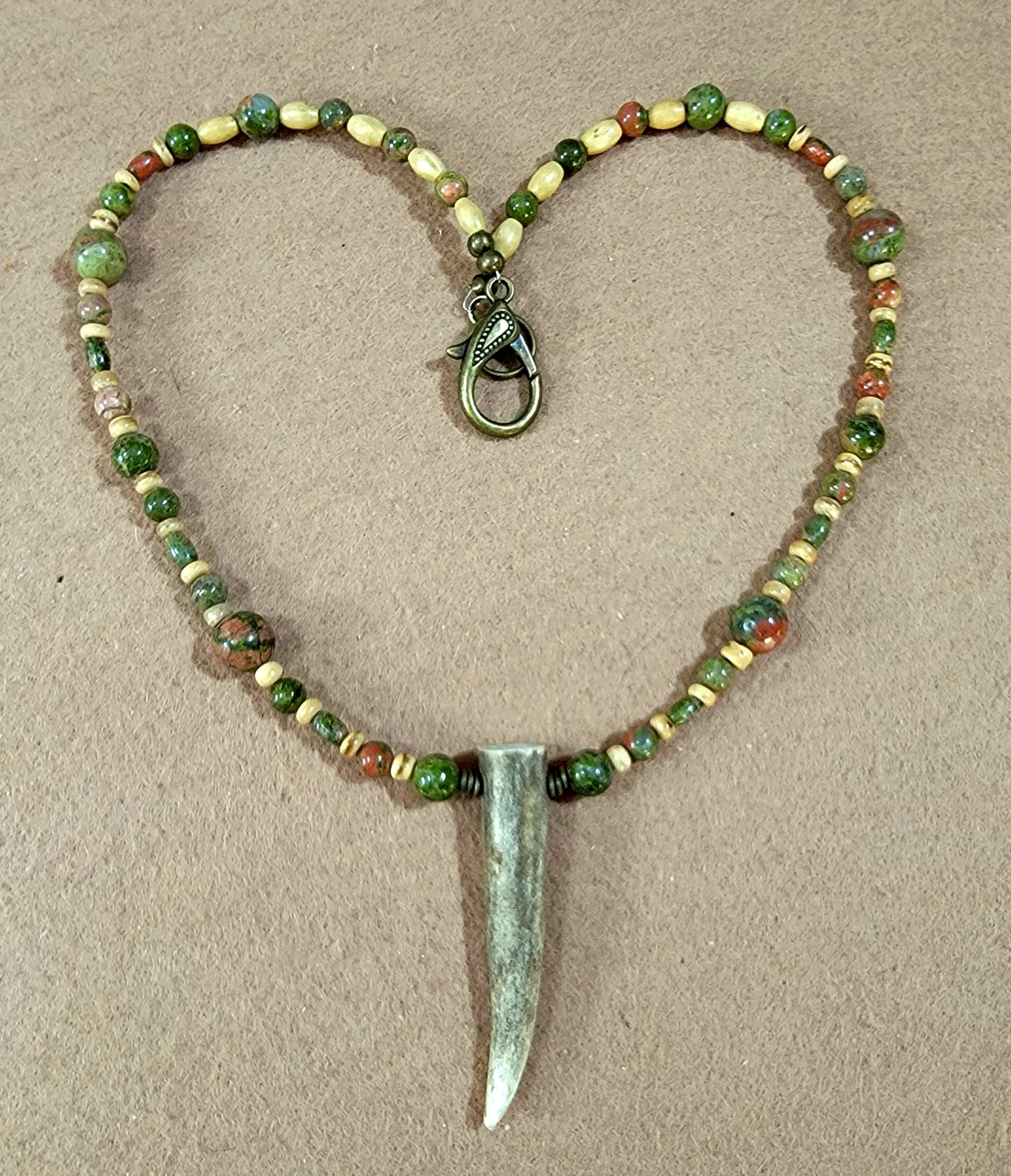 Antler Point: Unakite, Reed & Wood