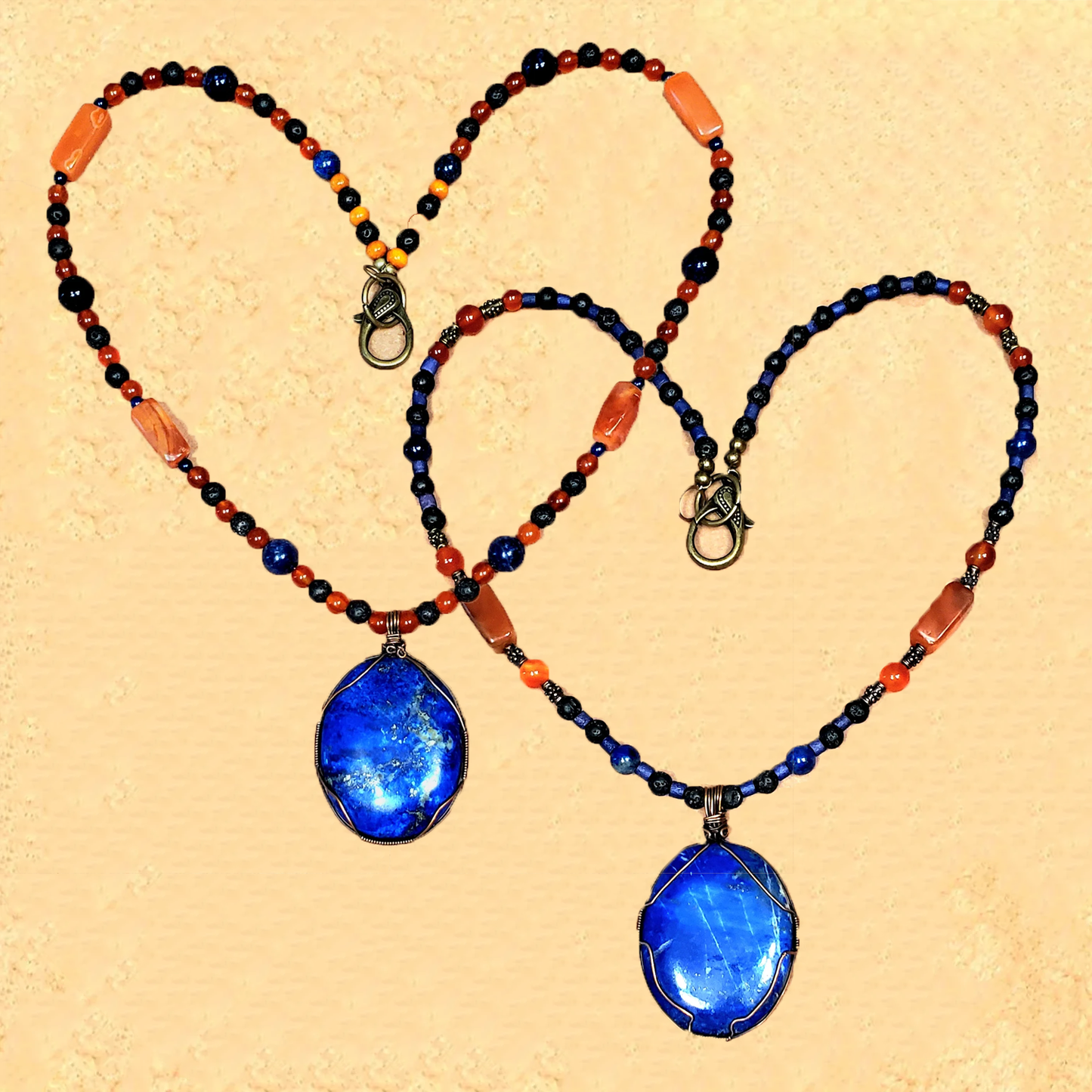 Lapis Cabochon: Sold as a pair.