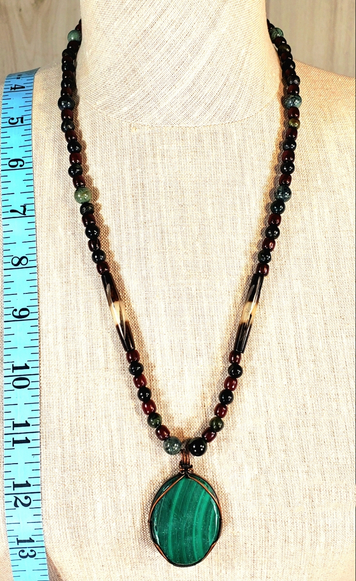 Malachite Cabochon: Sold as a pair.