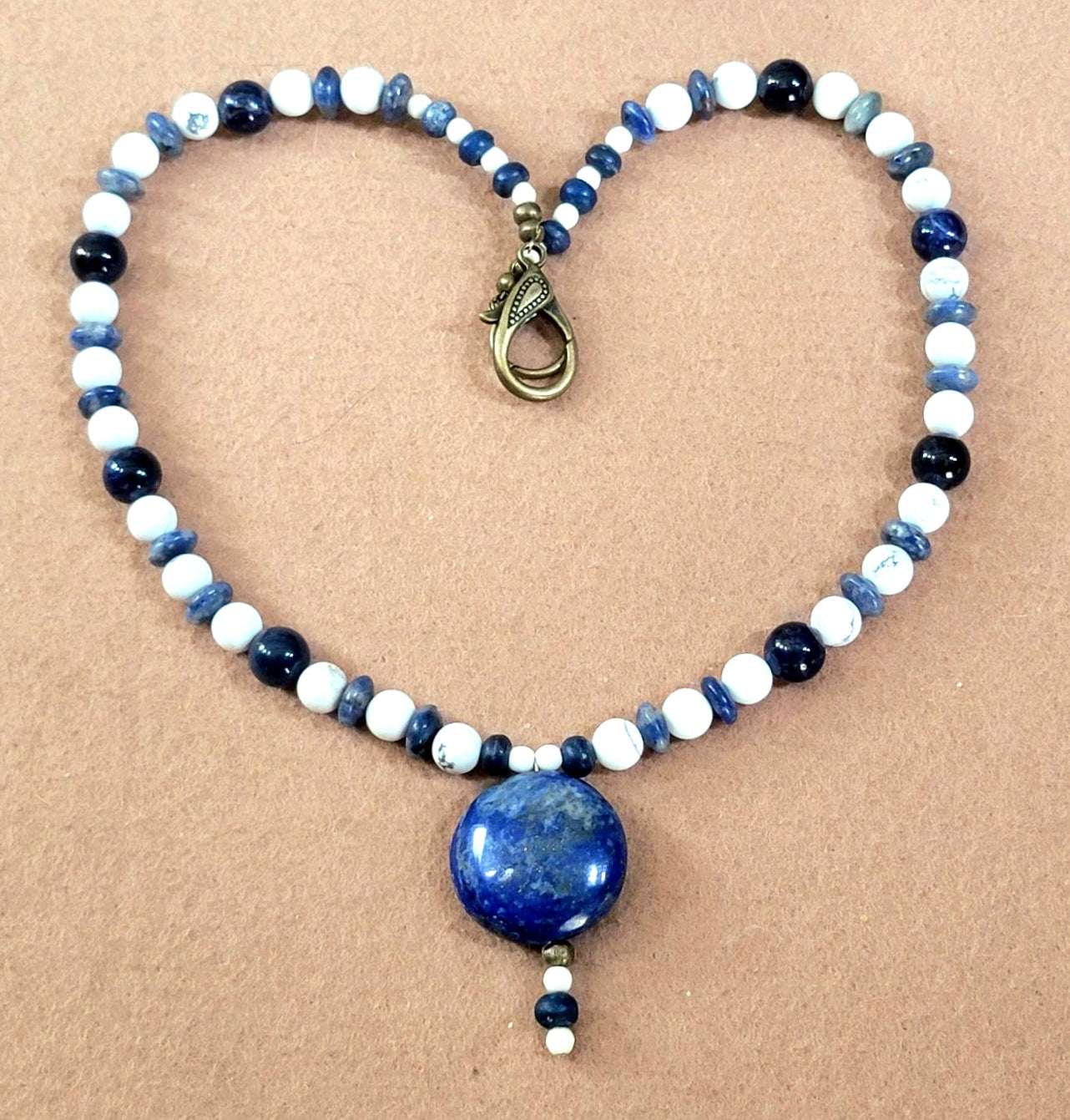 Lapis Drop Bead: Sold as a pair.