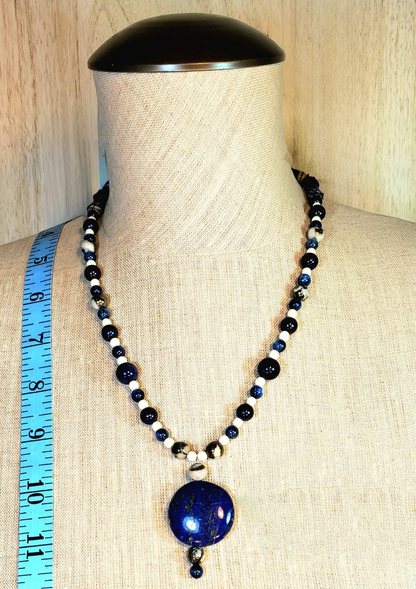 Lapis Drop Bead: Sold as a pair.