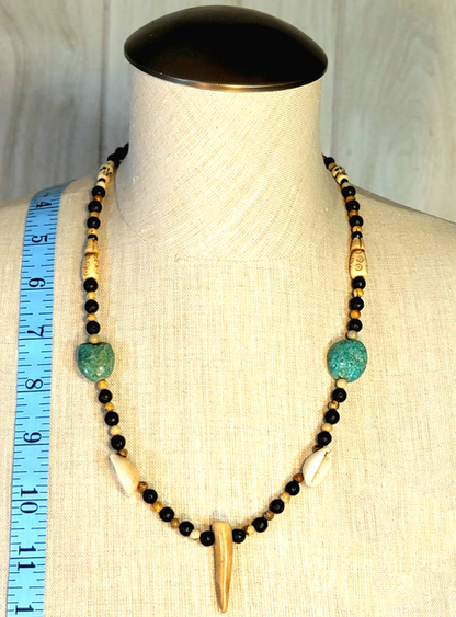 2 Antler Point Necklaces. Sold as a pair.