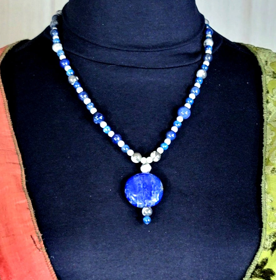 Lapis Drop Bead: Sold as a pair.