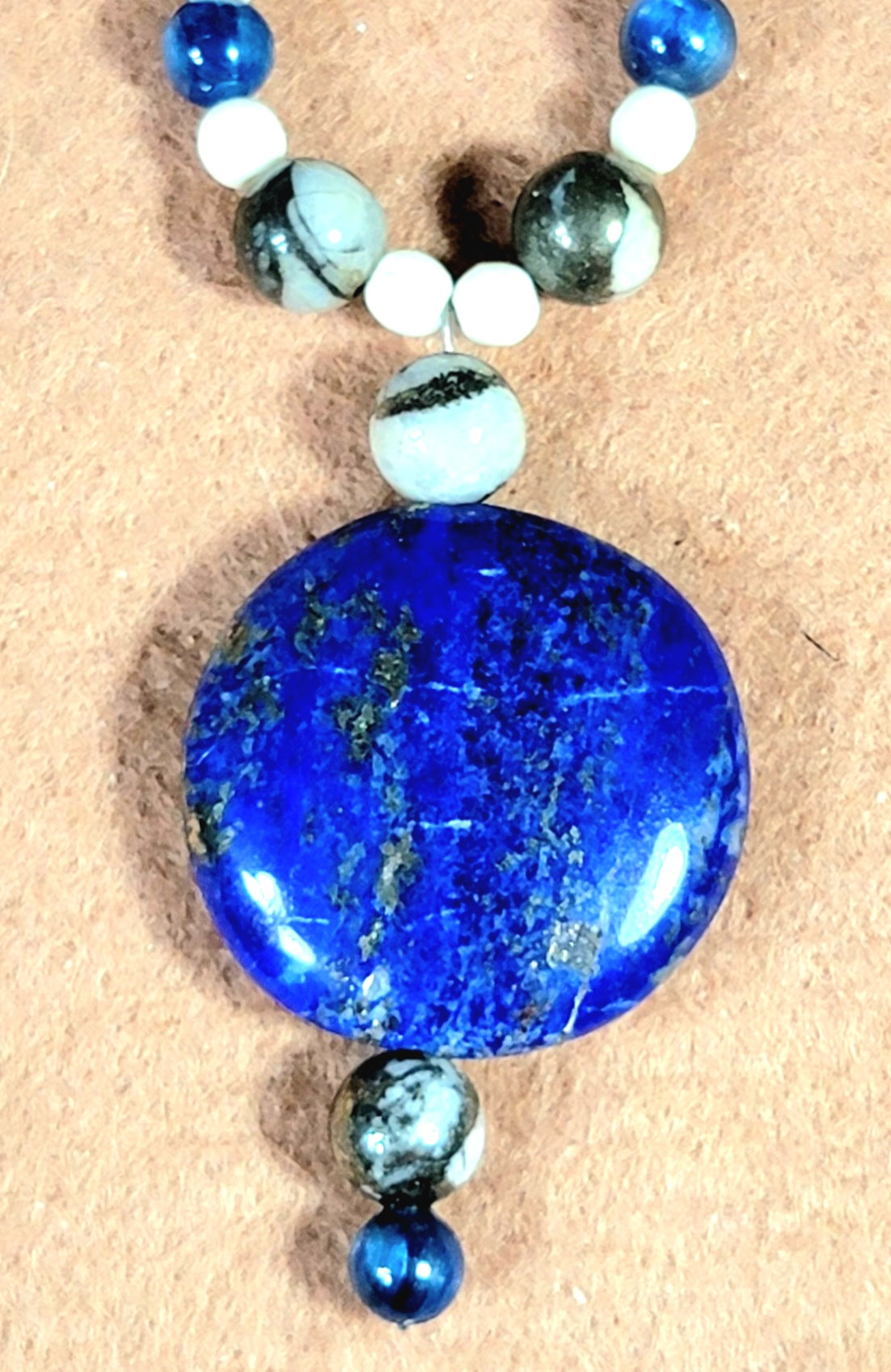 Lapis Drop Bead: Sold as a pair.