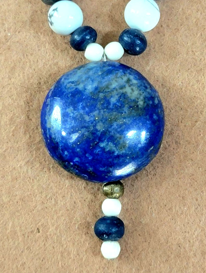 Lapis Drop Bead: Sold as a pair.