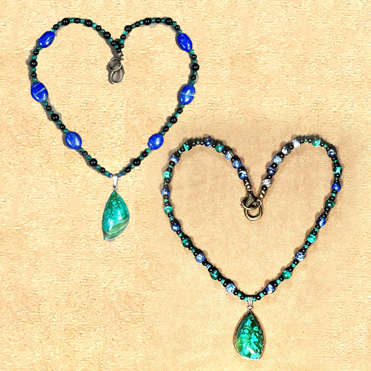 Copperworld Malachite Silver Pendant