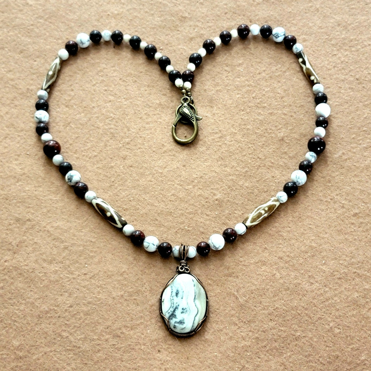 Silver Lace Onyx: