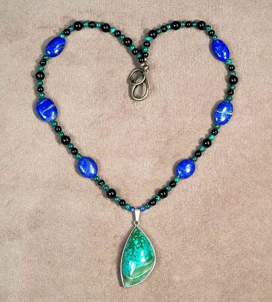 Copperworld Malachite Silver Pendant